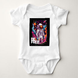 Body Para Bebê BE FREE Astronauta design