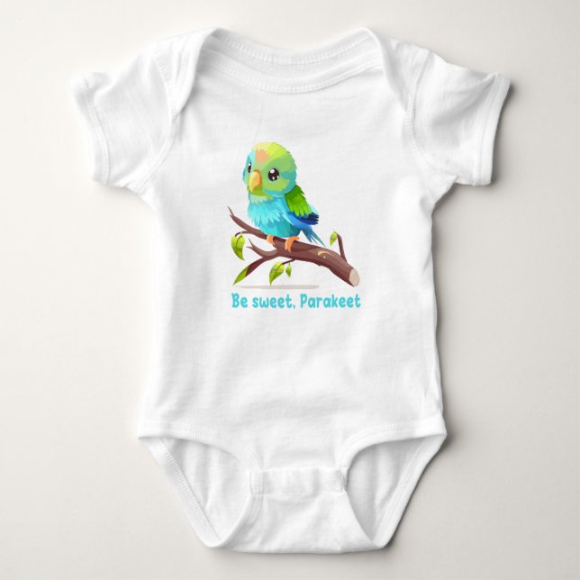 Body Para Bebê Be sweet, Parakeet (Frente)