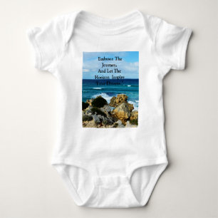 Body Para Bebê Beach Embrace: Embarque Motivacional A Viagem,