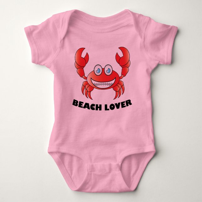 Body Para Bebê Beach Lover - Baby Jersey Bodycase (Frente)