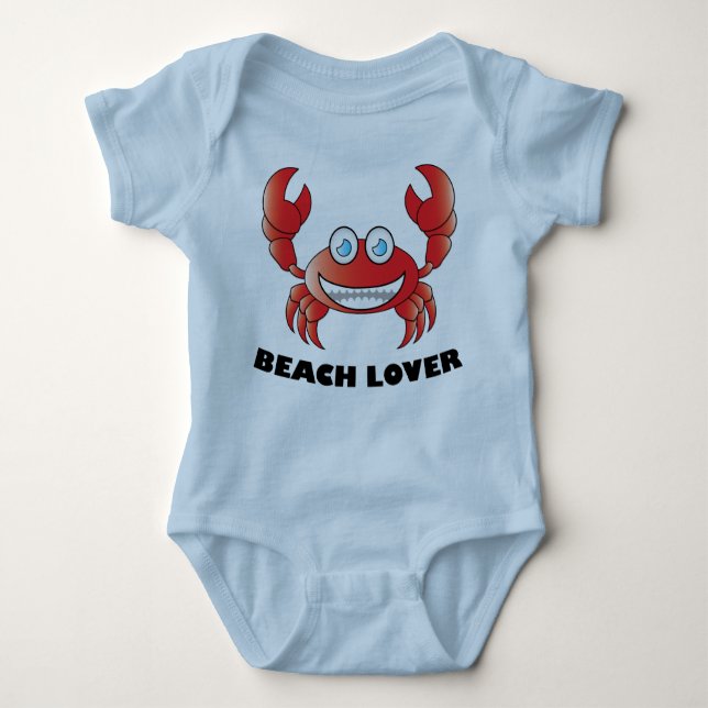 Body Para Bebê Beach Lover - Baby Jersey Bodycase (Frente)