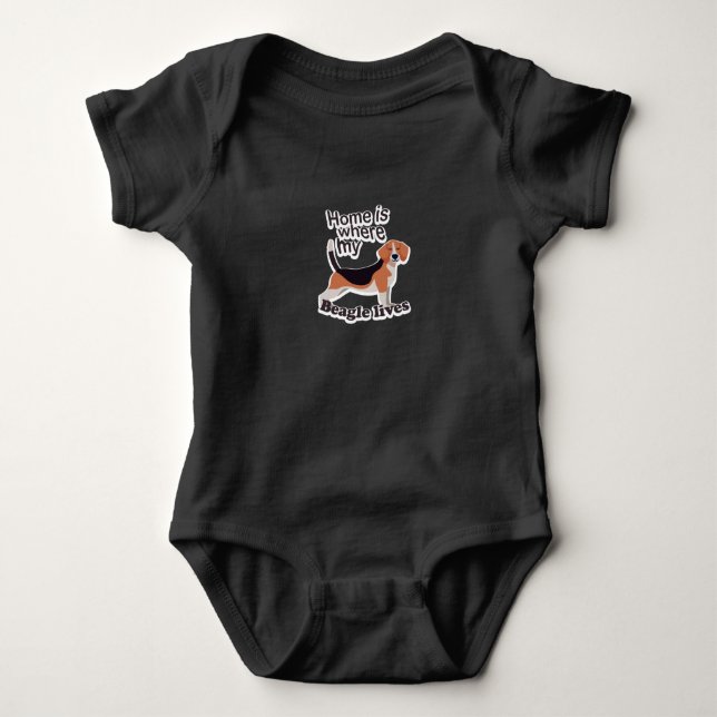 Body Para Bebê Beagle Home (Frente)