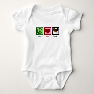 Body Para Bebê Beagles do Amor pela Paz