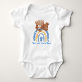 Body Para Bebê Bear Arco Arco-Íris Podíamos Esperar Bebê Roupa