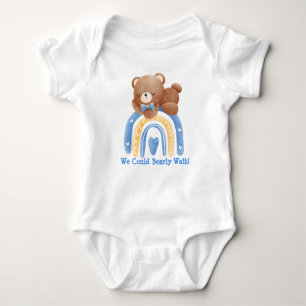 Body Para Bebê Bear Arco Arco-Íris Podíamos Esperar Bebê Roupa