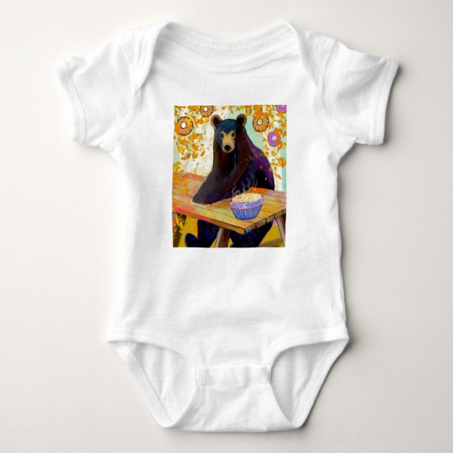 Body Para Bebê Bear bebê onsie (Frente)