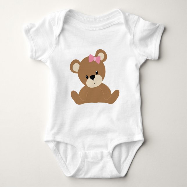 Body Para Bebê Bear Urso (Frente)