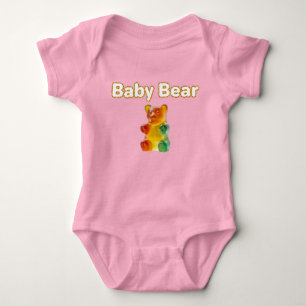 Body Para Bebê Bear Urso   Design do Urso Gummy