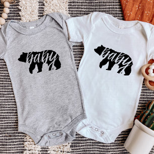 Body Para Bebê Bear Urso Família Correspondente