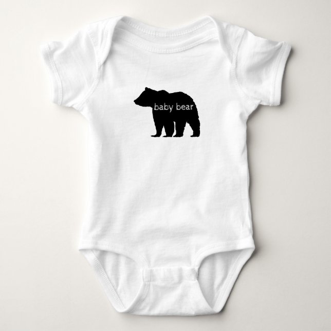 Body Para Bebê Bear Urso Negro Bear Bebê Bebê Bodô (Frente)