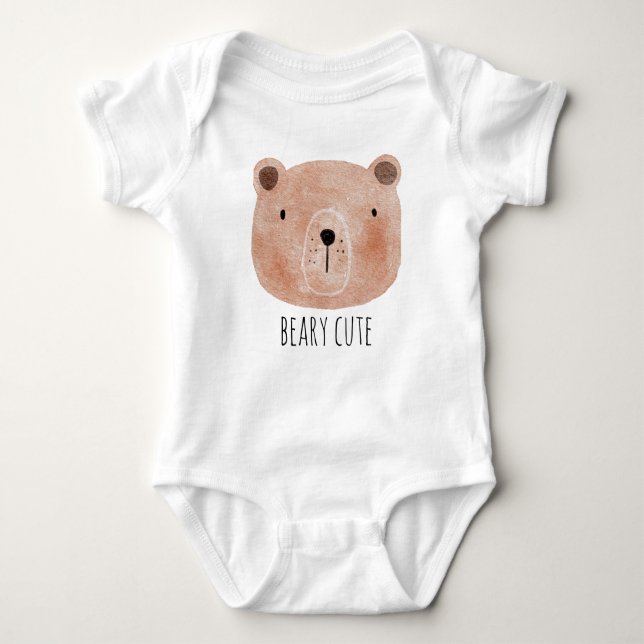 Body Para Bebê Beary Cute New Nascer Toddler Bear (Frente)
