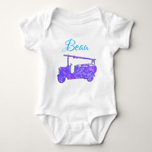 Body Para Bebê Beau Name With Fire Truck,