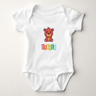 Body Para Bebê Beaver Baby Jersey - Bodusca