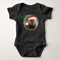 Beaver de Natal - Bebê Jersey Bodyfit