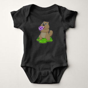 Body Para Bebê Beaver Voleibol