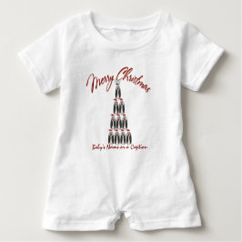 Body Para Bebê Bebê 1rua Natal - Árvore Pinguim - Personalizada