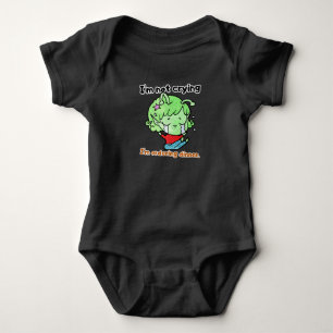 Body Para Bebê Bebê Alien Chorando "Fazendo o Pedido do Jantar"