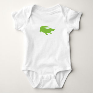 Body Para Bebê Bebê Alligator Crocodilo Verde Diversão