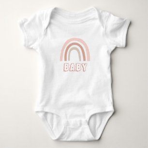 Body Para Bebê Bebê Arco-íris Boho Aquarela