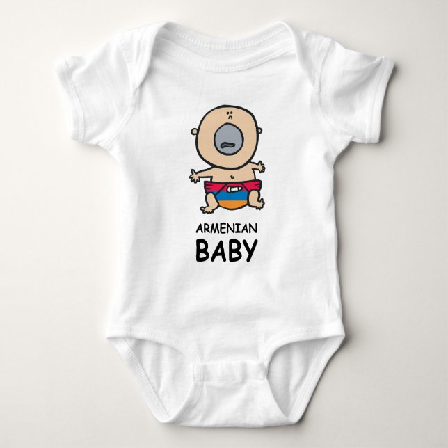 Body Para Bebê Bebê arménio (Frente)
