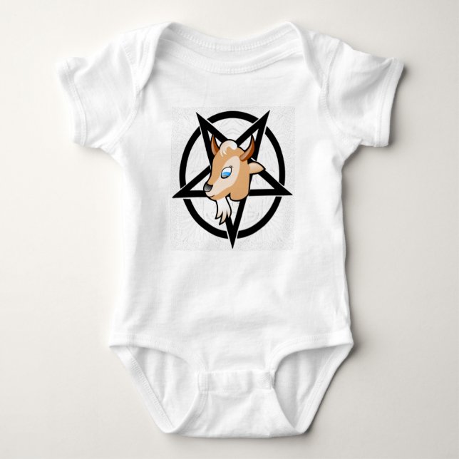 BODY PARA BEBÊ BEBÊ BAPHOMET (Frente)