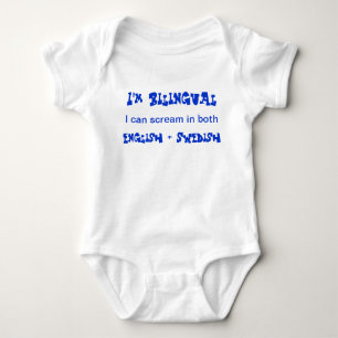 Body Para Bebê Bebê bilíngüe