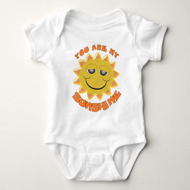 Body Para Bebê Bebê Bodireto Design sunshine (Frente)