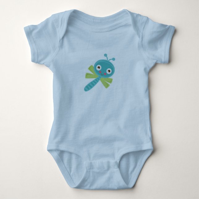 Body Para Bebê Bebê Bodyfato/Dragonfly Cuja (Frente)