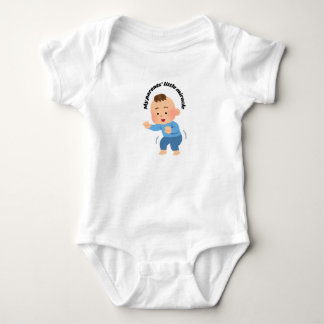 Body Para Bebê Bebê Bodyfato - Pequeno Milagre Dos Meus Pais