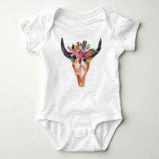 Body Para Bebê Bebê Boho Longhorn