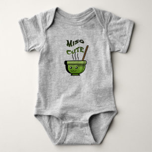 Body Para Bebê Bebê bonito do Miso de Punny uma parte
