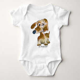 Body Para Bebê Bebê bonito dos cães de filhote de cachorro dos