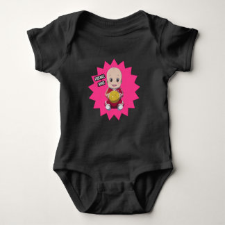Body Para Bebê Bebê bonito vestindo roupa de jogador de futebol T