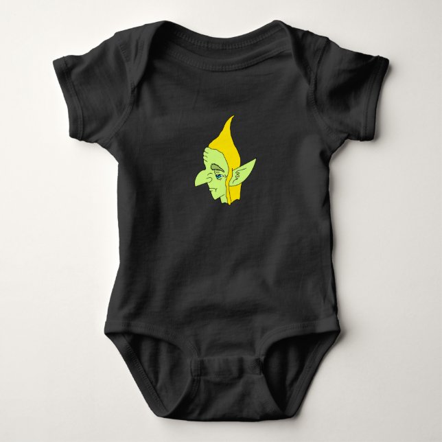 Body Para Bebê Bebê Cabeça de Goblin (Frente)