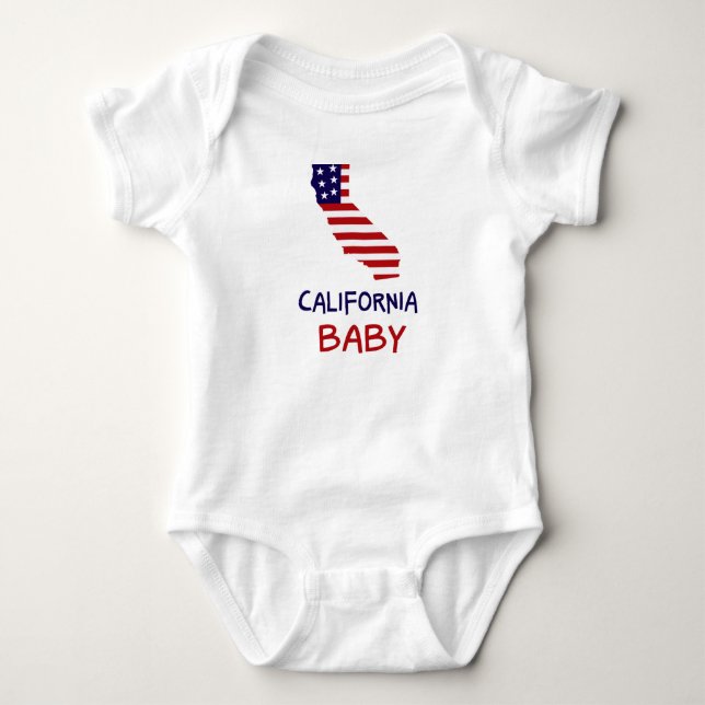 Body Para Bebê Bebê Califórnia (Frente)