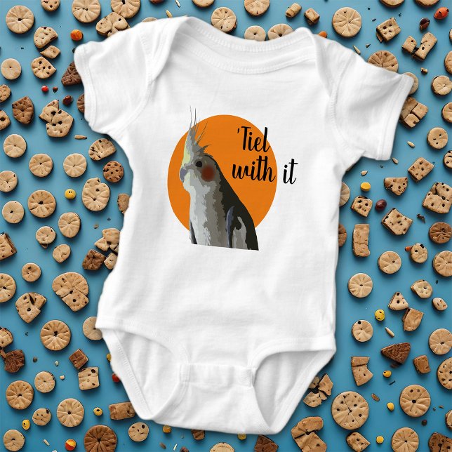 Body Para Bebê Bebê Cockatiel Novo Pássaro Pet Irmão Rivalry Lara (Funny Cockatiel baby bodysuit)