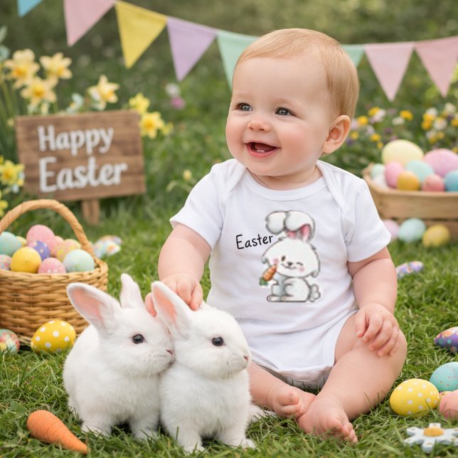 Body Para Bebê Bebê coelho da Páscoa (Criador carregado)