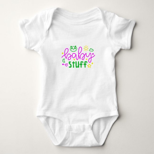 Body Para Bebê Bebê Coisas (Frente)