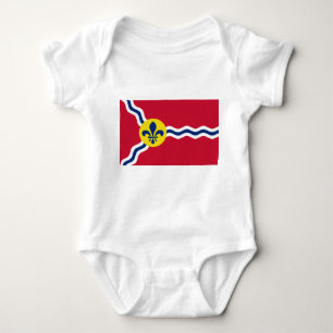 Body Para Bebê Bebê com bandeira de Rua. Louis, Missouri