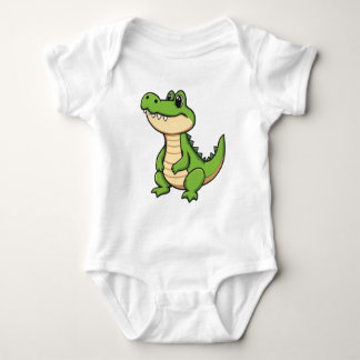 Body Para Bebê Bebê Crocodilo de Desenho Animado Fofo