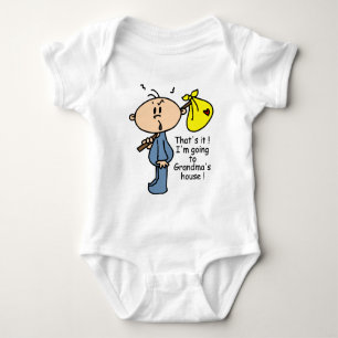Body Para Bebê Bebê da casa da avó (AZUL)