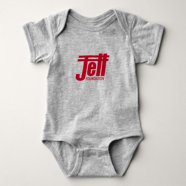 Body Para Bebê Bebê da fundação de Jett de uma peça só (Frente)
