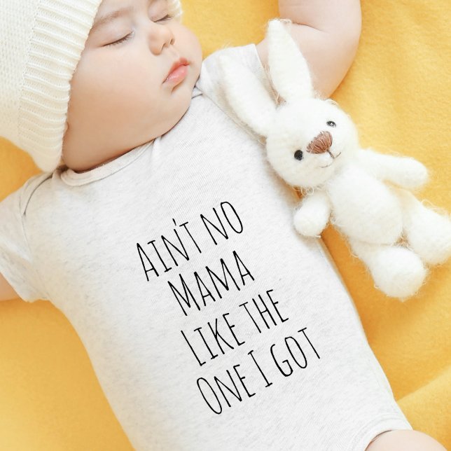 Body Para Bebê Bebê da mãe bonita (Cute Mama's baby Baby Bodysuit)