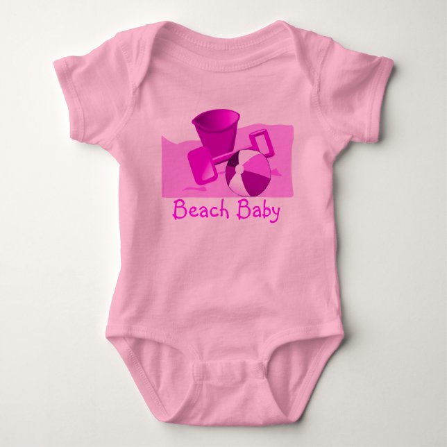 Body Para Bebê Bebê da praia (Frente)
