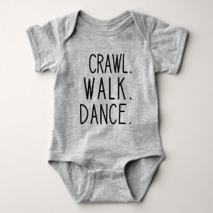 Body Para Bebê Bebê dançante - dança da caminhada
