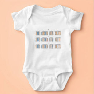 Body Para Bebê Bebê de Arquitetura Moderna