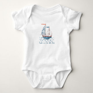 Body Para Bebê Bebê de Barco