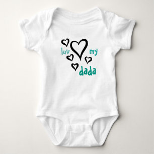 Body Para Bebê Bebê de Desi - Luv meu Dada 1