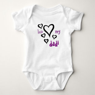 Body Para Bebê Bebê de Desi - Luv meu Dadi 1
