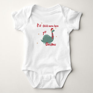 Body Para Bebê Bebê de dinossauro bonito
